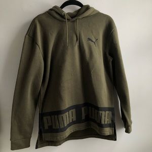 Army Green Puma Hoodie